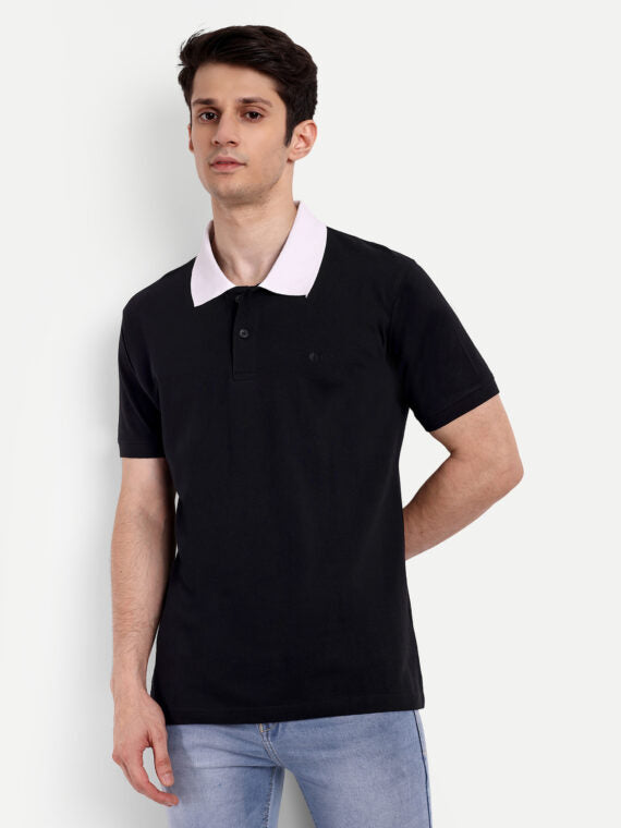 Buy black polo t-shirt at best price