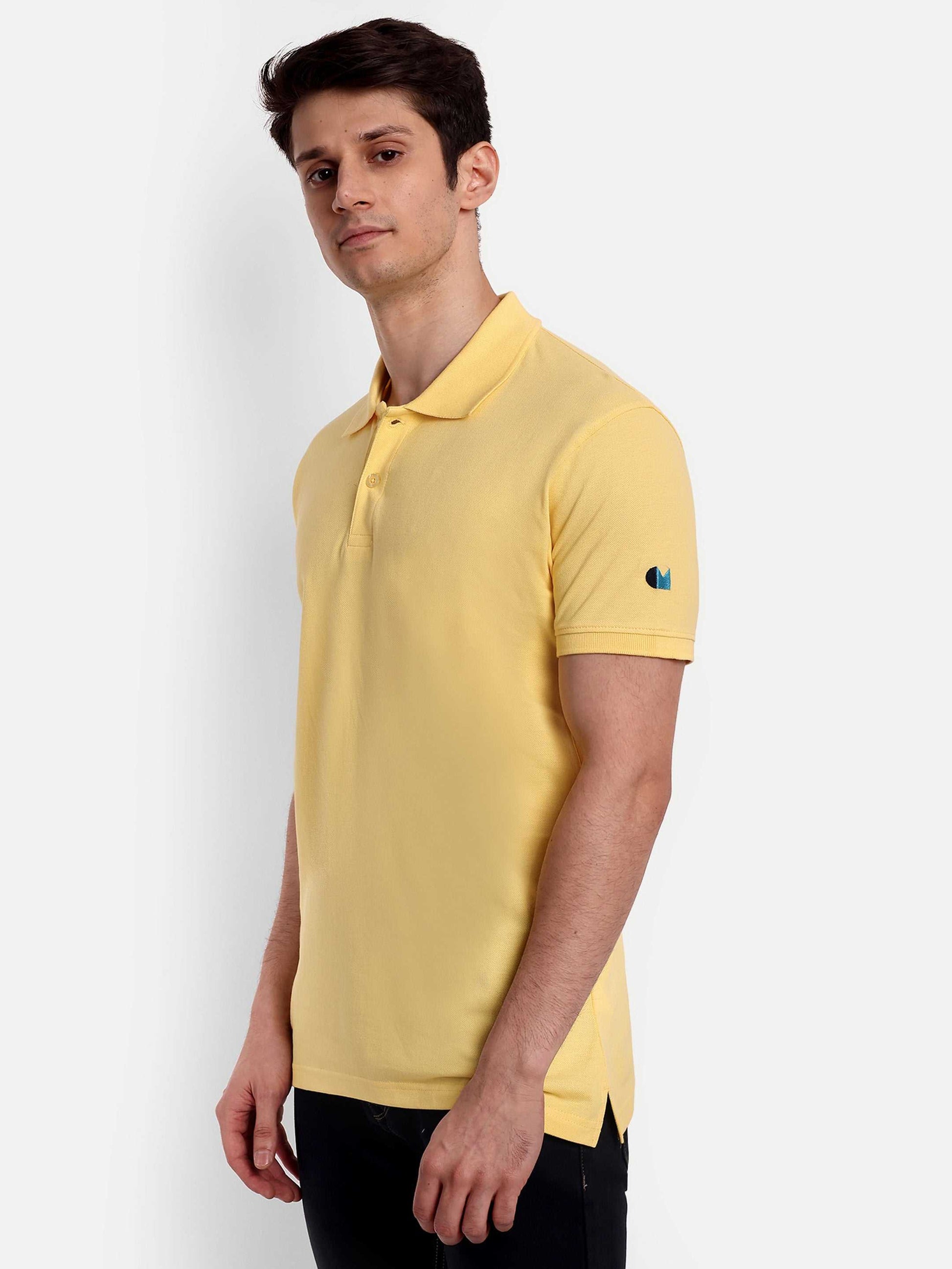 Buy yellow polo t-shirts online