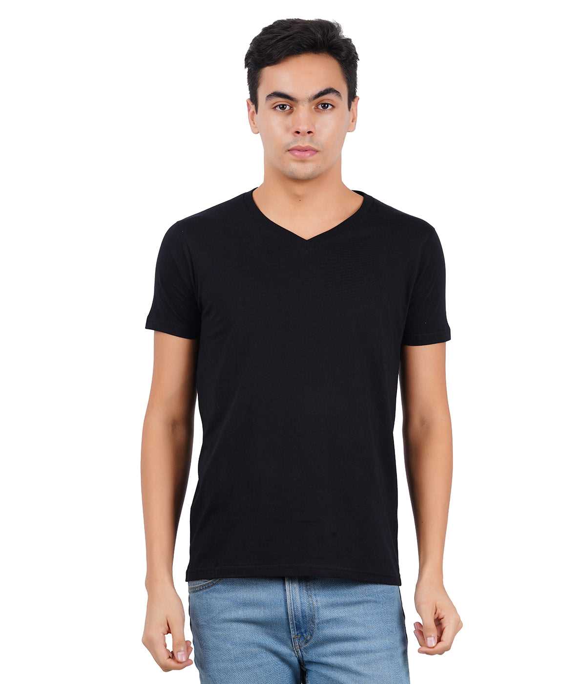 VNeck Black T-Shirt