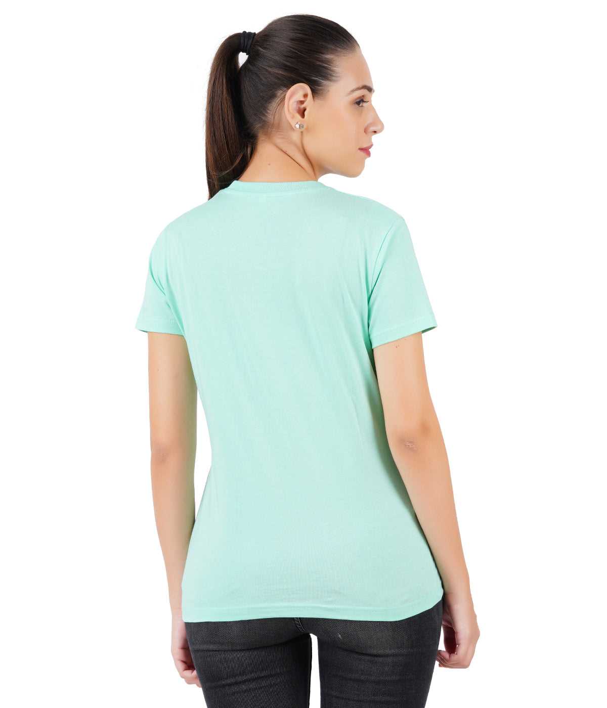 Round neck t-shirts for womens online